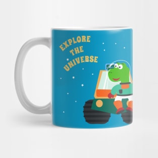 Cute dinosaur astronaut. Mug